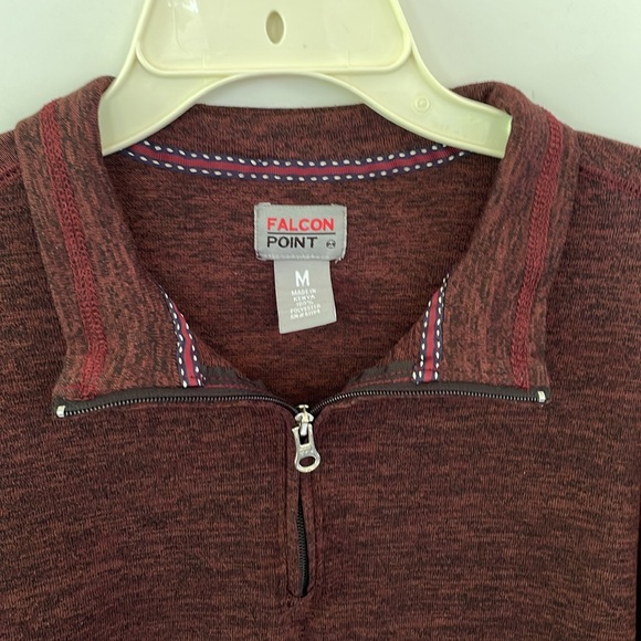 Falcon Point Men's Medium 1/4 zip pullover - Picture 3 of 6